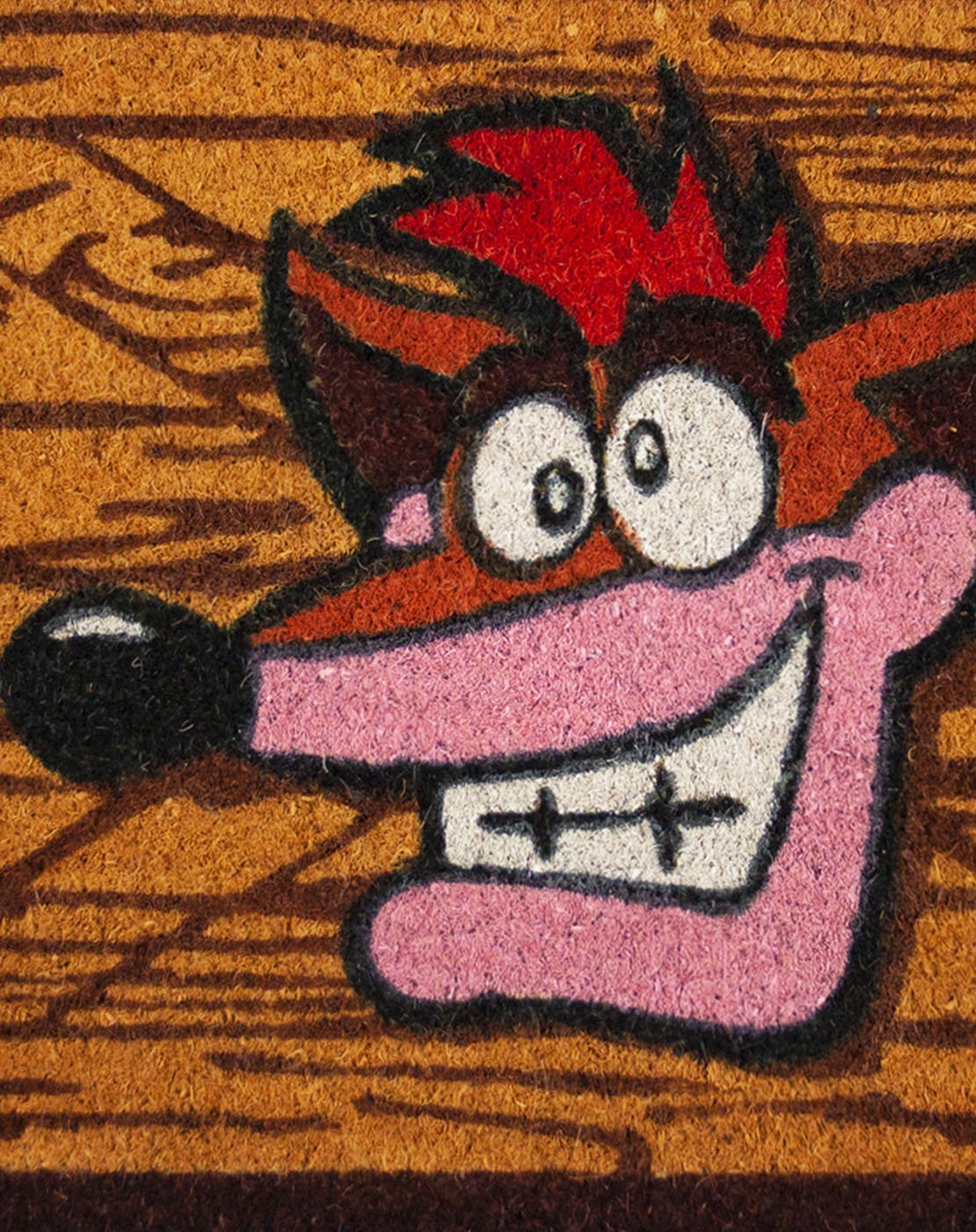 Crash Bandicoot Extra Life Crate Brown Door Mat 40x60cm — Vanilla Underground