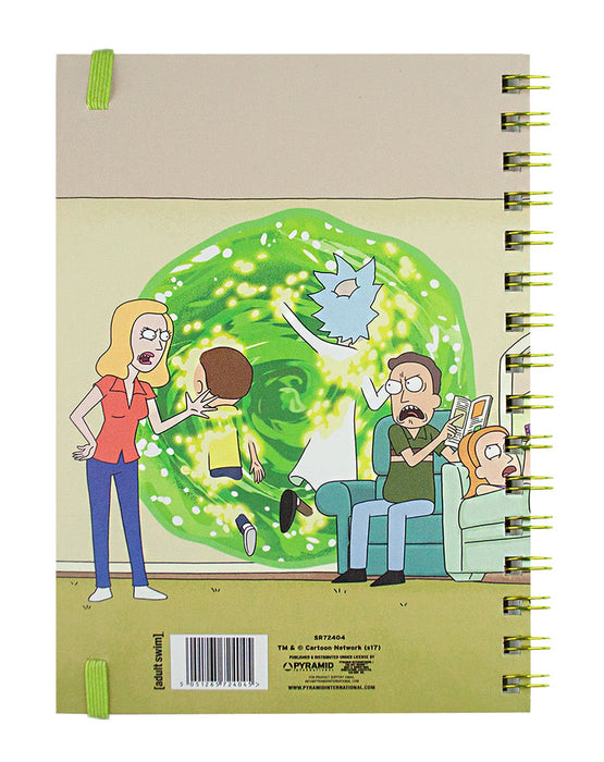 Rick and Morty Portal Characters A5 Ringbinder Notebook