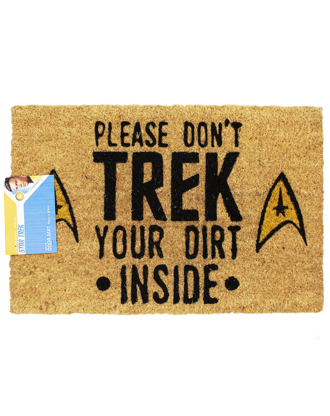 Star Trek Command Insignia Door Mat Official Merchandise — Vanilla