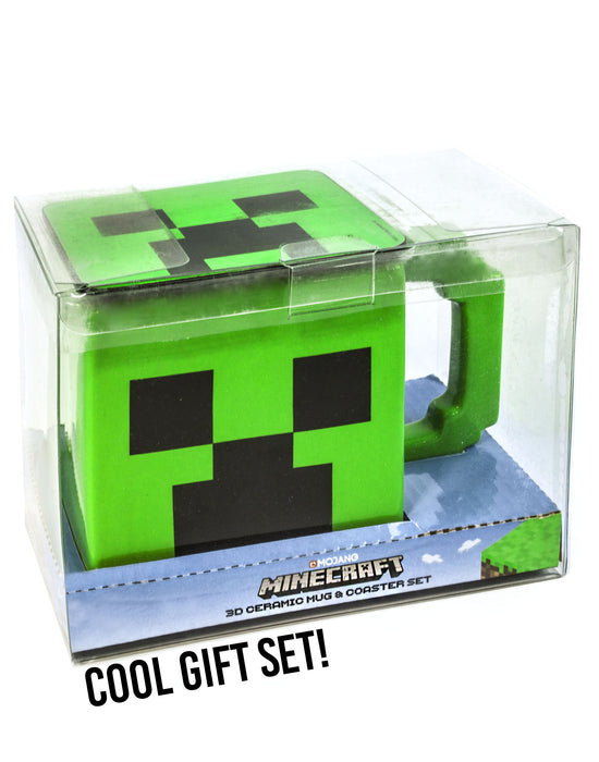 Minecraft Creeper Mug & Coaster Set