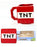 MINECRAFT TNT EXPLOSIVE MUG & COASTER – Perfect for Minecraft gamers, the red 550 ml cup and drink mat features the instantly recognisable Minecraft TNT explosive as seen in the Mojang video game, Minecraft!