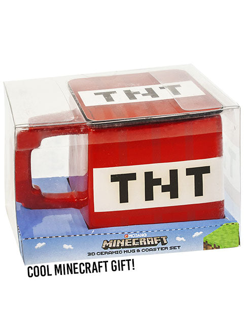 OFFICIALLY LICENSED MINECRAFT MERCHANDISE - This fantastic Minecraft mug and coaster gift set is 100% official merchandise and is the perfect accessory for keeping hydrated whilst gaming!