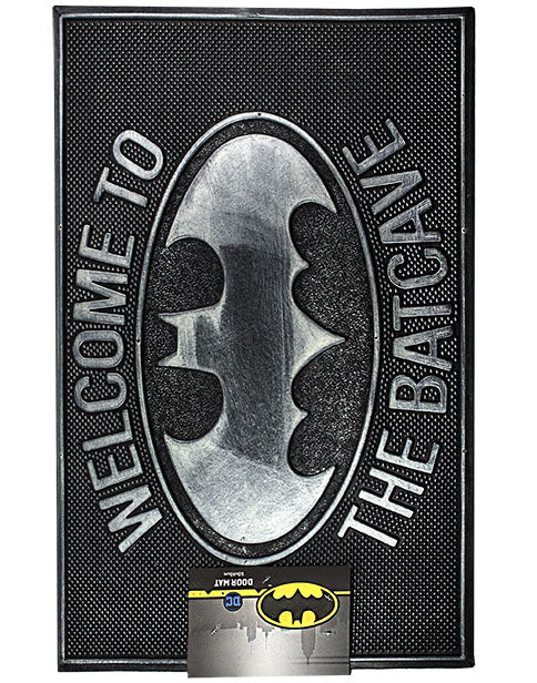 DC Comics Batman Doormat -  Enter The Batcave Rubber Welcome Home Mat Gift