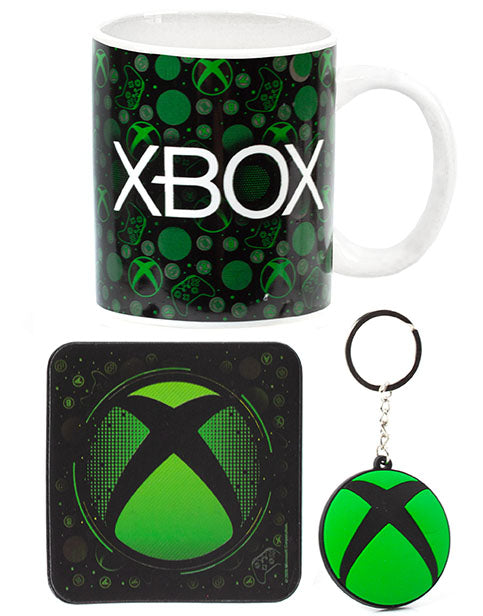 XBOX Ceramic Mug, Coaster & Keyring Gamer Gift Set