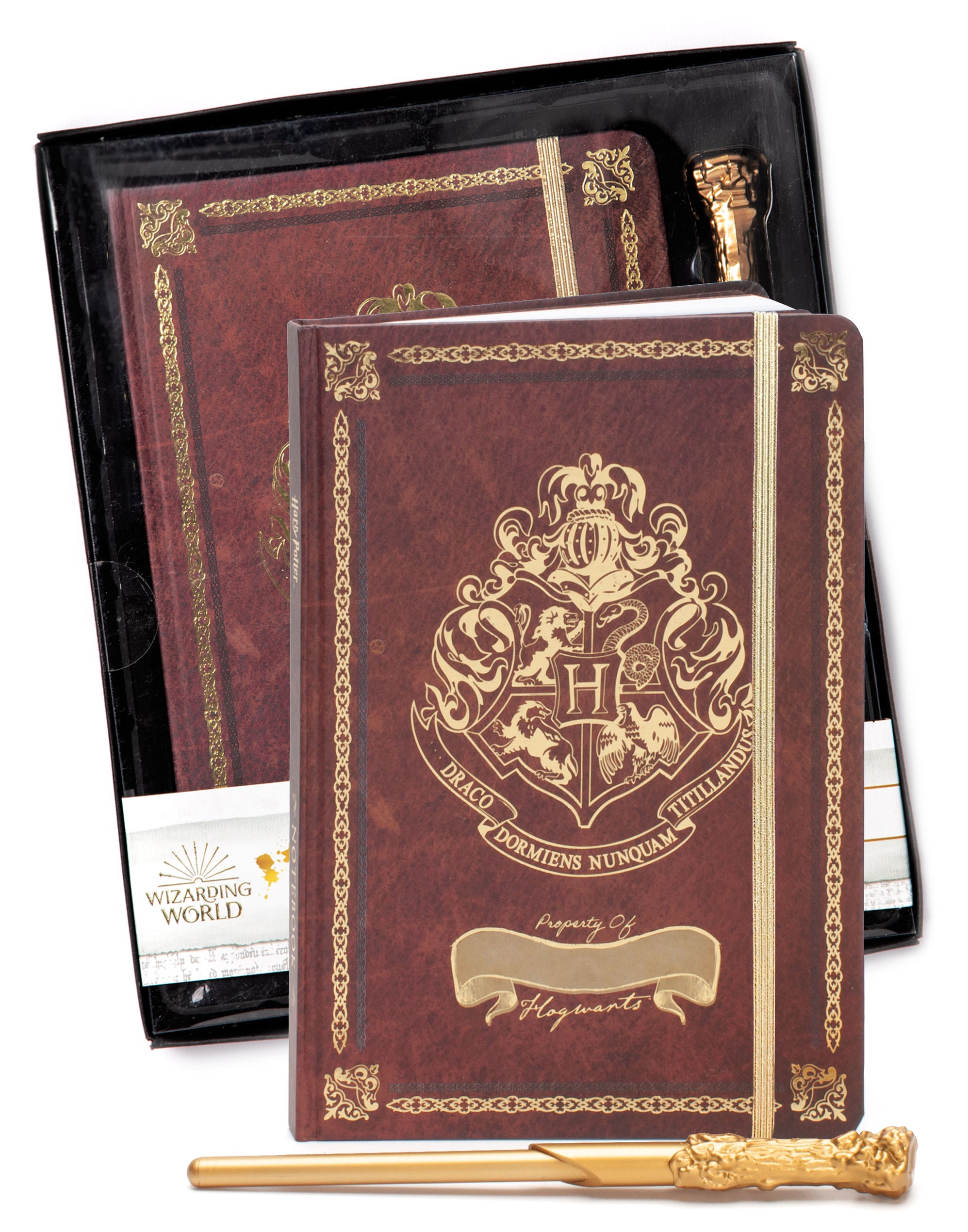 Harry Potter Notebook and Wand Pen Stationery Gift Set — Vanilla ...