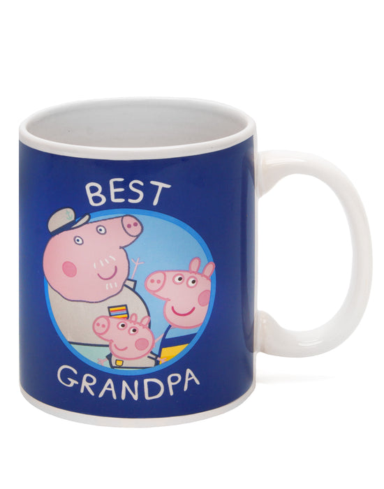 12 OZ BEST GRANDAD PEPPA PIG CUP GIFT SET - The Peppa Pig mug gift set for Grandpa’s can hold up to 12 oz of their favourite hot or cold drink of choice, awesome for keeping hydrated!