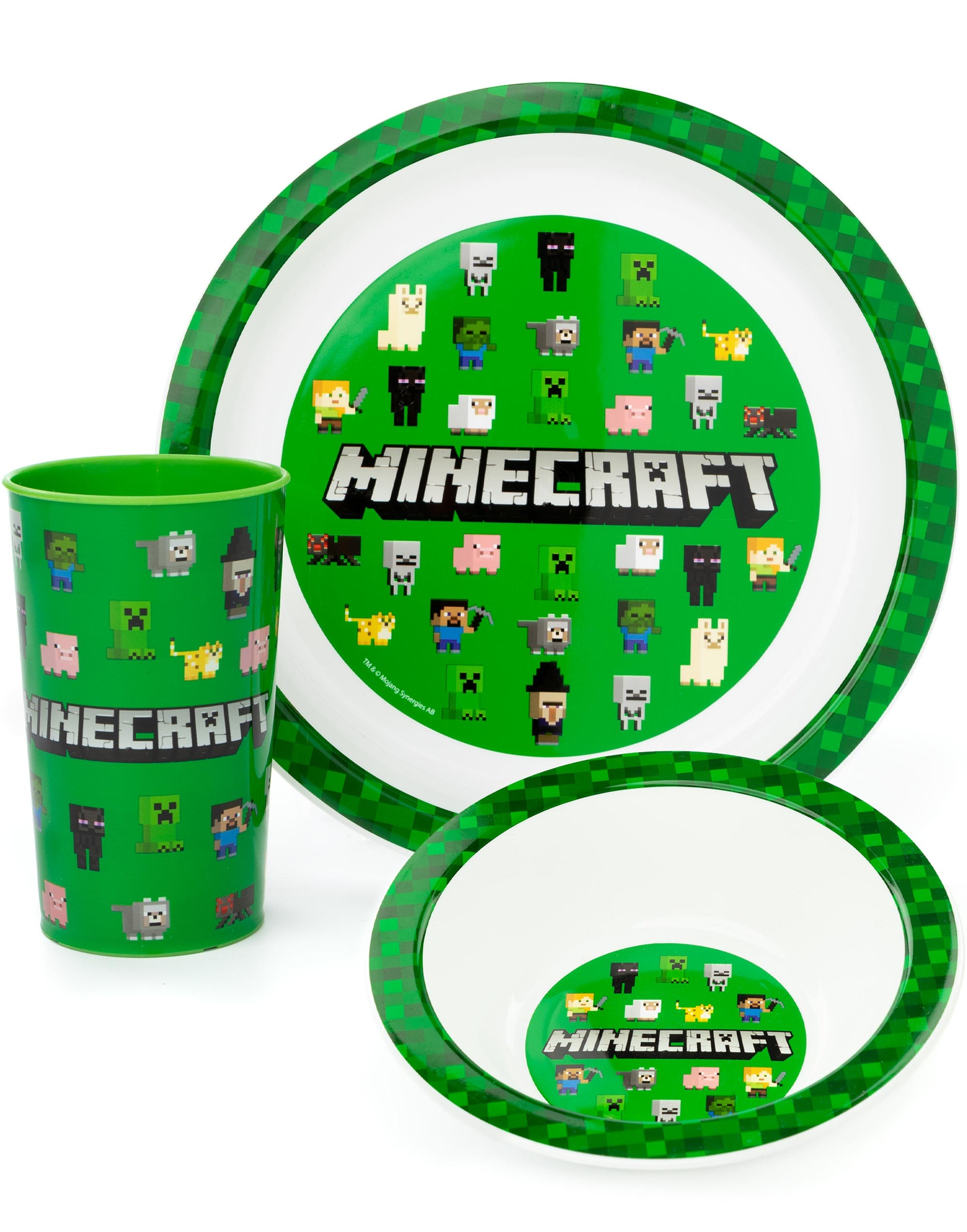 Minecraft 3 Piece Children's Tableware Set — Vanilla Underground