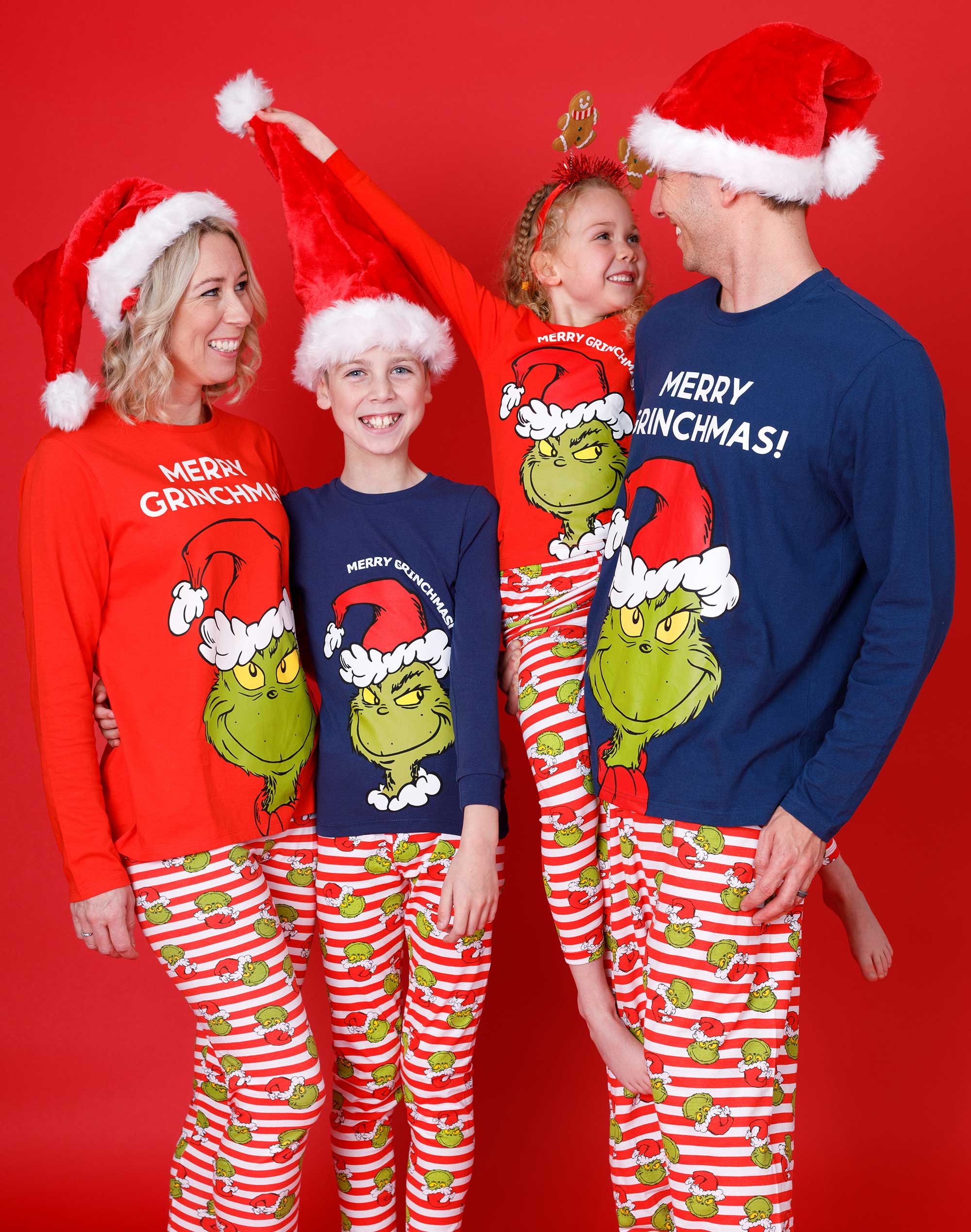 Walmart Matching Family Grinch Pajamas Grinch Pajamas 2-Piece