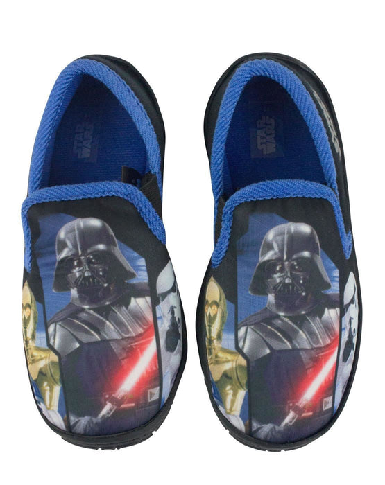 Star Wars Darth Vader Characters Black Boy's Slippers