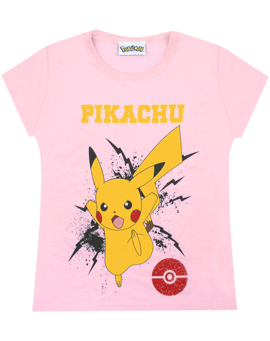 Pokemon Pikachu Bolt Girls T-Shirt
