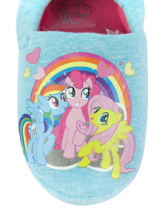 My Little Pony Characters Blue Girl's Slippers