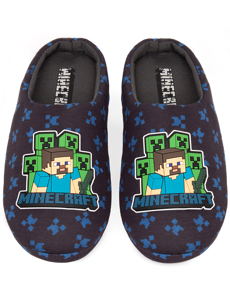  Our Minecraft slippers are the perfect way to get gaming whilst keeping your toes toasty and warm with favourite characters Steve and Creeper the villain.