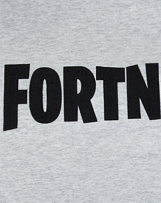 Fortnite Logo Boys Grey T-Shirt