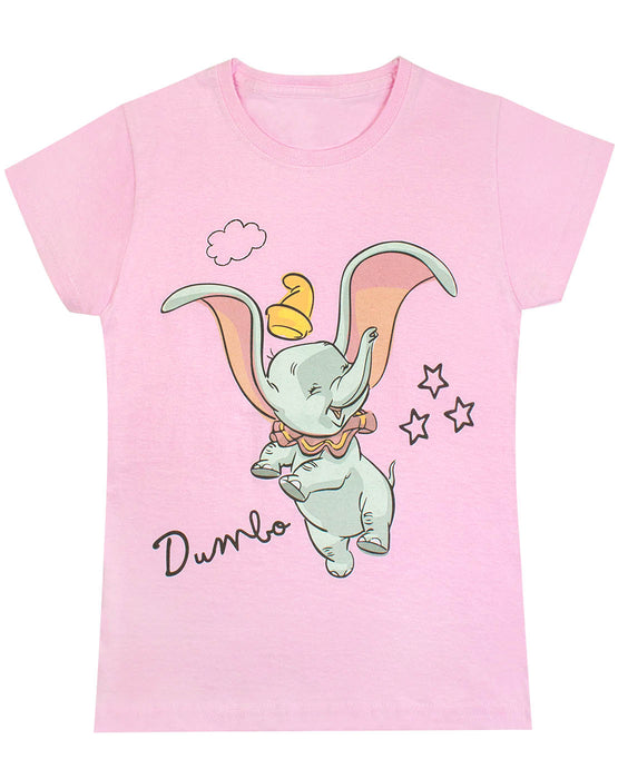 Underground — Flying Girls T-Shirt Vanilla Pink Disney Classic Dumbo