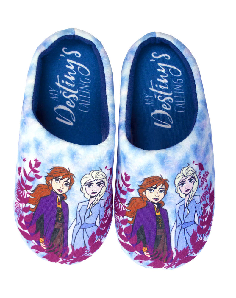 Disney Frozen 2 Elsa & Anna "My Destiny's Calling" Girl's Character Slippers