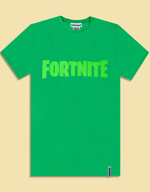 Fortnite Logo Boys Green T-Shirt Battle Royale Kids Tee
