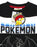 Pokemon Boy's Neon Pokeball Pocket Sweatshirt Black