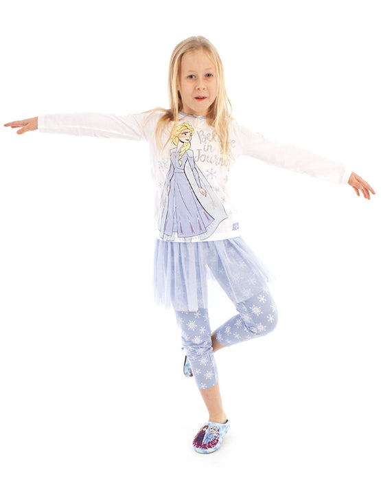 Disney Frozen 2 Girl’s “Believe in the Journey”  Queen Elsa Pyjamas & Tutu Set