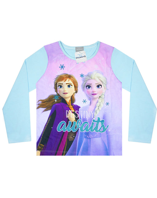 Frozen 2 Elsa And Anna Believe Long Sleeve Girl\'s Frill T-shirt — Vanilla  Underground