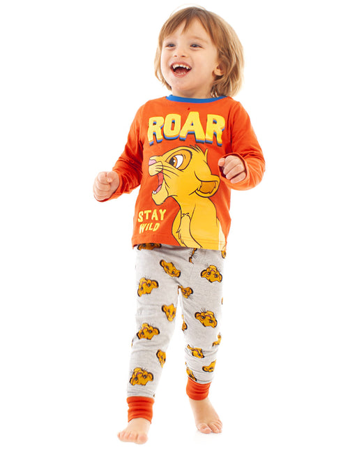 Disney Lion King Simba Roar Boys Long Pyjamas Sleepwear Set
