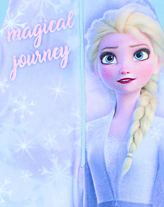 elsa schlafsack Disney Frozen 2 Queen Elsa Fleece Novelty Character Girl's Onesie Slee — Vanilla Underground