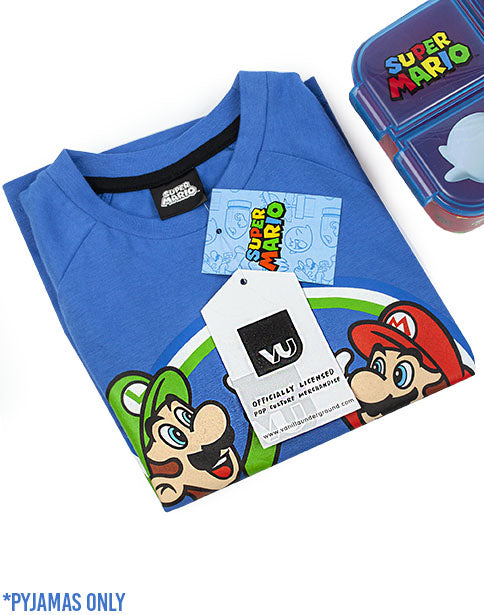  - This Super Mario sleepwear set for children is perfect for relaxing and playing their favourite video game, Super Mario; it is 100% official Super Mario merchandise, to get the most out of this product please follow all wash and care label instructions before use.