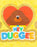 Hey Duggee T-Shirt for Girls Glitter Heart Kids - Yellow