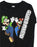 Super Mario Boys Sweatshirt Long Sleeved Jumper For Kids - Black