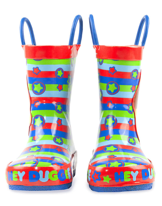 Hey Duggee Boys Wellies Children's Wellington Carry Handle Snow Boots