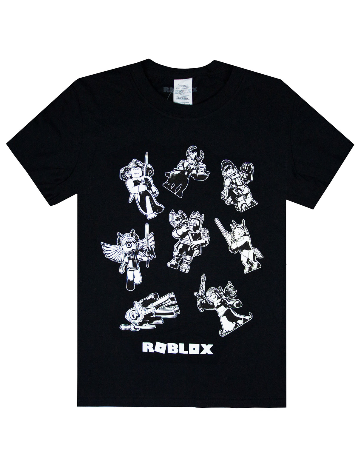 Roblox Characters In Space Kid's Black T-Shirt Short Sleeve Gamer's Te —  Vanilla Underground