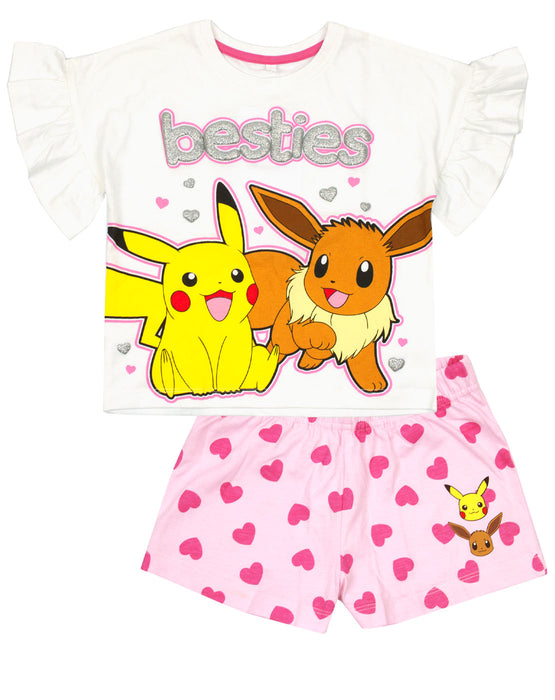 Pokemon Besties Pikachu Eevee Girl's Pyjamas