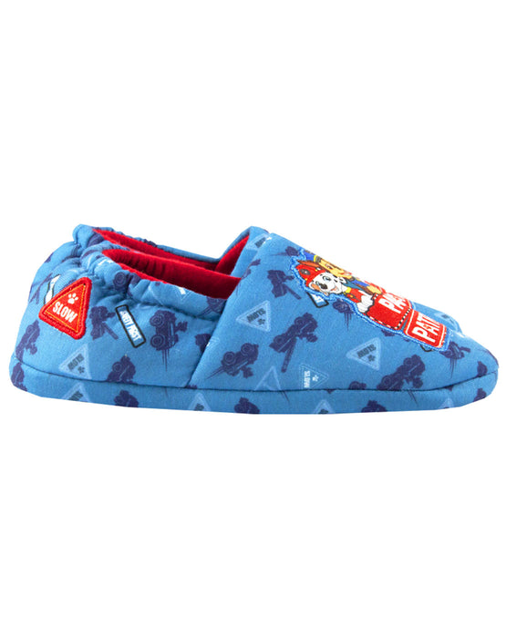 Paw Patrol Rescue Team Boy's Blue House Slippers