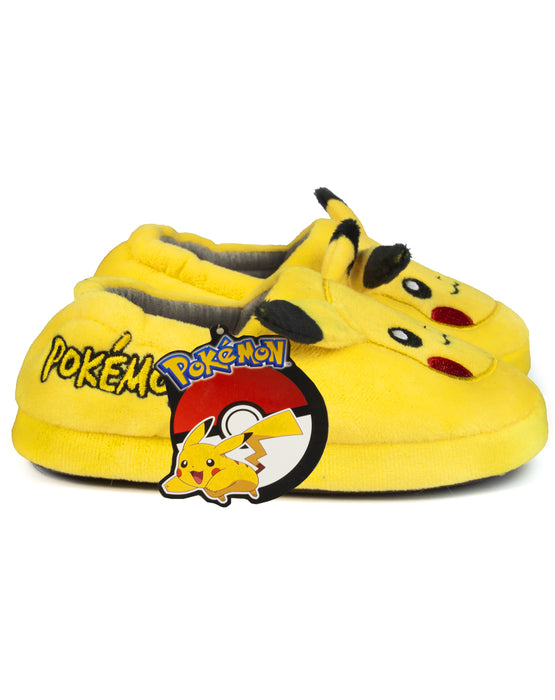Pokemon Pikachu Slippers For Boys and Girls 3D Character Face - Yellow