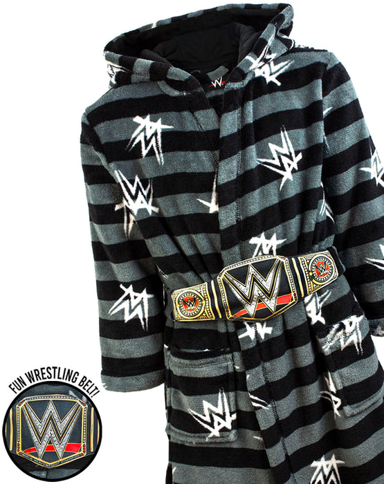WWE Dressing Gown for Boys Bathrobe Wrestling Championship Title Belt ...
