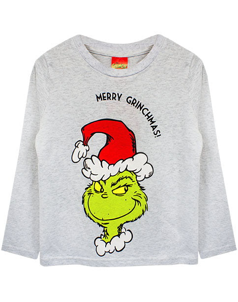The Grinch Christmas Pyjamas For Kids - Grey
