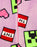 Minecraft Creeper Face & TNT Girls Gaming Loungewear Onesie - Pink