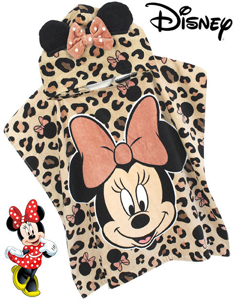 WARM & DRY DISNEY MINNIE MOUSE PONCHO BATHROBE FOR KIDS - Our super cool Minnie Mouse poncho towel for girls is the best way to keep your little one’s warm & dry after swimming lessons, beach & pool days and bath time!