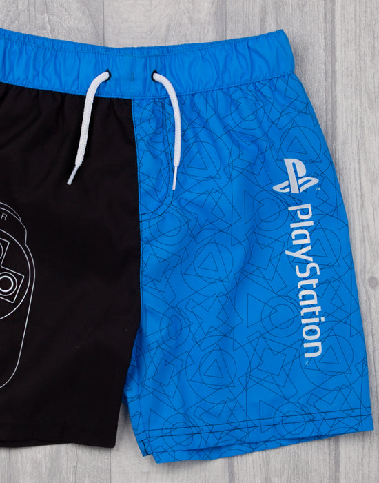 AWESOME PLAYSTATION SWIMMING SHORTS FOR BOYS - Our super cool PlayStation bathing trunks for children is the best way to splash around during holiday vacations, swimming on beach and pool days whilst staying comfortable in gamer style!