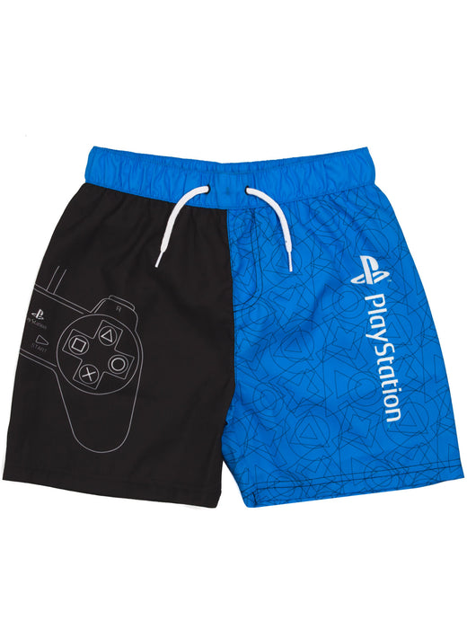 BATHING SHORTS AVAILABLE IN VARIETY OF SIZE - The PlayStation gamer swim shorts for kids comes in sizes; 5-6, 6-7, 7-8, 8-9, 9-10, 10-11, 11-12, 12-13 and 13-14 years offering a comfortable and regular boys fit made for ultimate comfort, perfect for beachwear & swimming lessons!