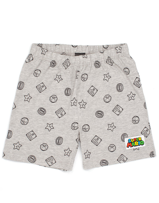 The Super Mario nightwear set for him includes a 97% cotton and 3% polyester t-shirt matched with cotton shorts. The Super Mario shorts feature a durable and elasticated waistband for the perfect fit!