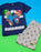 The pyjamas come in red or blue that feature the much loved playable characters Super Mario and Luigi surrounded by all over prints that are composed of Super Mario faces, Toad Mushrooms, Coins and Stars game elements making a fun and adorable pyjama set for kid and teen gamers!