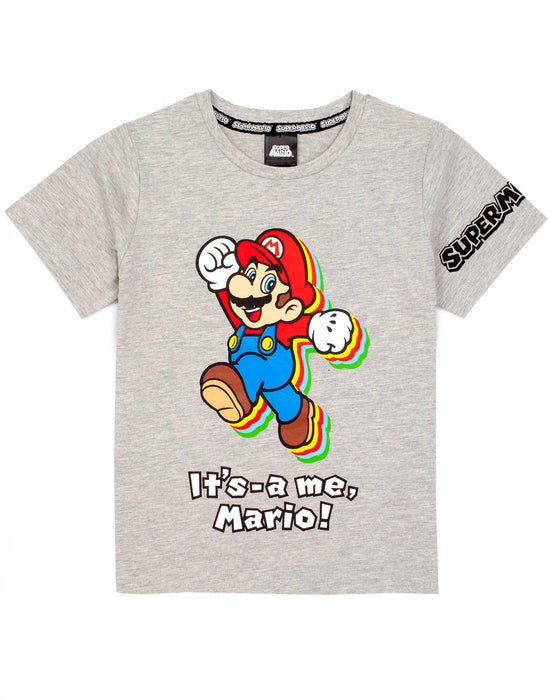 Nintendo Super Mario Pyjamas For Boys T-Shirt And Shorts - Red