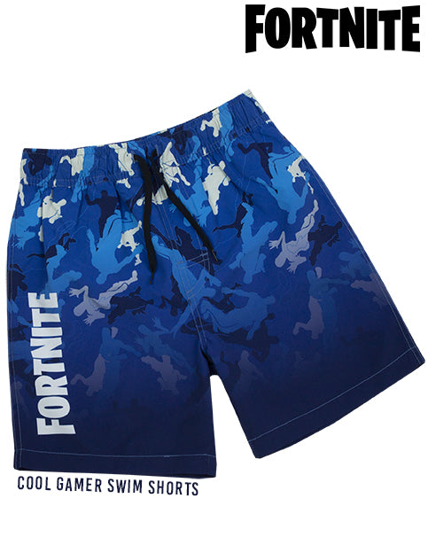 GAMER BATHING SHORTS AVAILABLE IN VARIETY OF SIZES - The Fortnite gamer swim shorts for kids come in sizes; 7-8 years, 9-10 years, 11-12 years and 13-14 years offering a comfortable and regular boys fit made for ultimate comfort, perfect for beachwear, swimming lessons and relaxing!