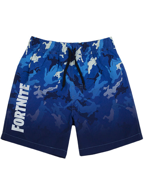 AWESOME LIGHT OR DARK FORTNITE SWIMMING SHORTS FOR BOYS - Our super cool Fortnite bathing trunks for children and teens are available in dark or light blue and are the best way to splash around during holiday vacations, swimming lessons, beach and pool days whilst staying comfortable in gamer style!﻿