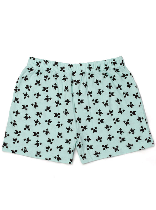 Minecraft Pyjamas Girls Long OR Short Bottom Options Kids Gamer PJs