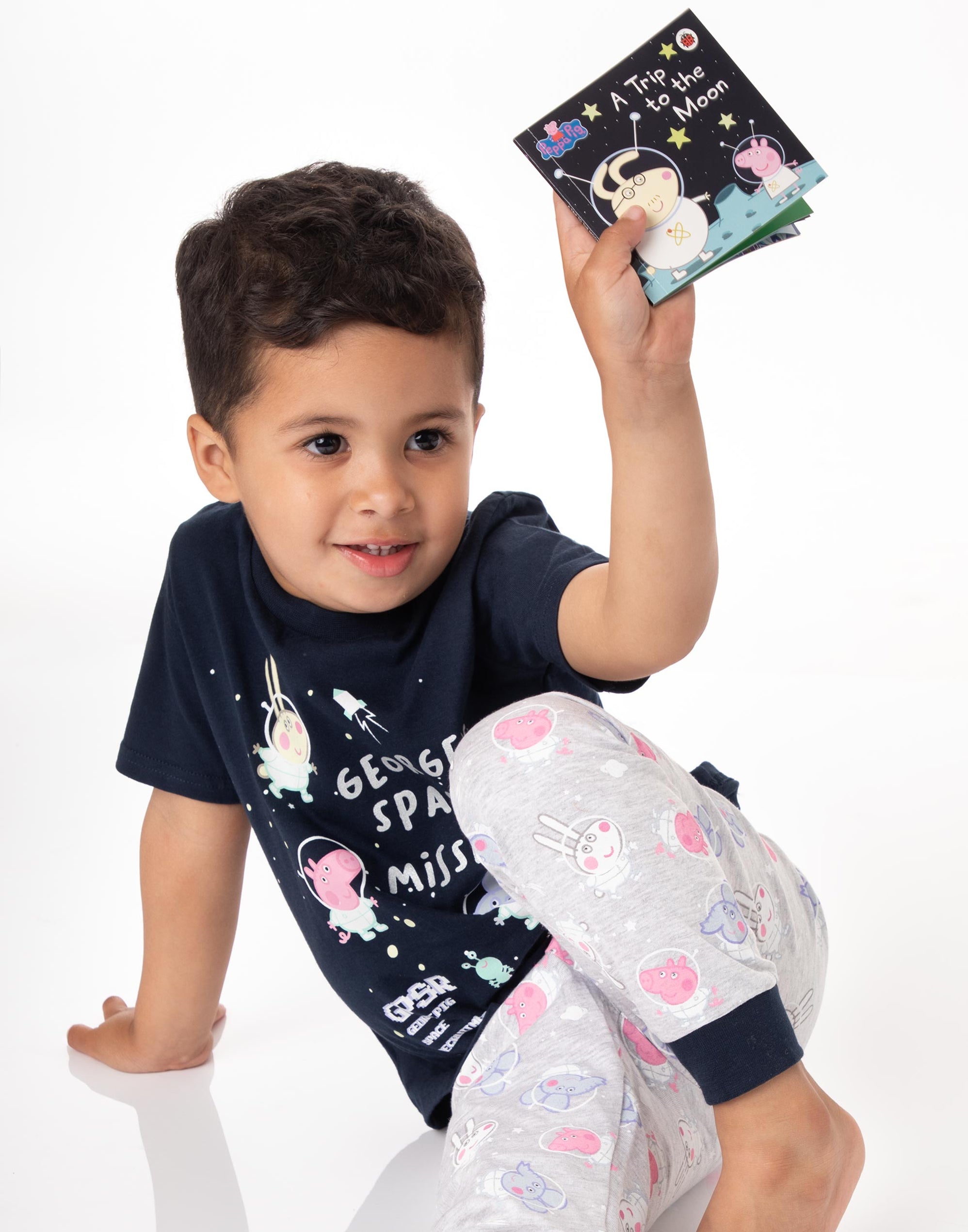 Peppa Pig George Pyjamas and Book Set - Navy — Vanilla Underground