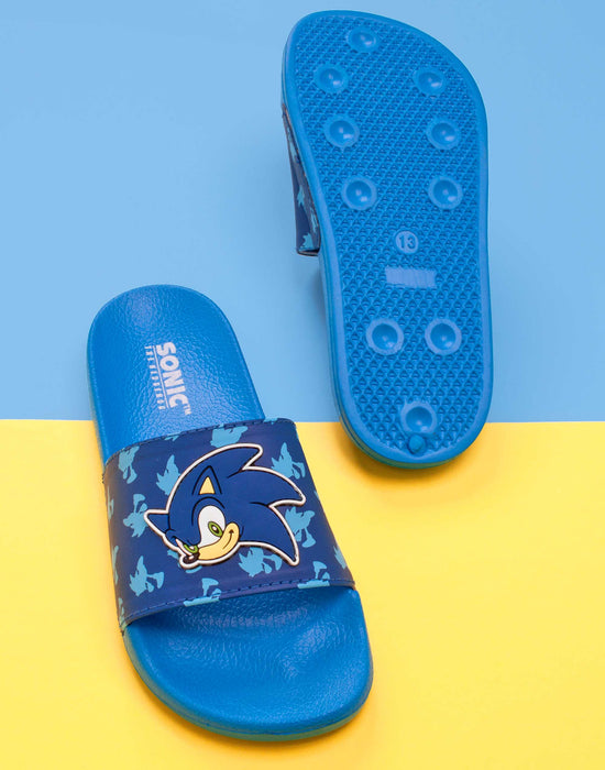 Sonic The Hedgehog Kid's Blue Sliders