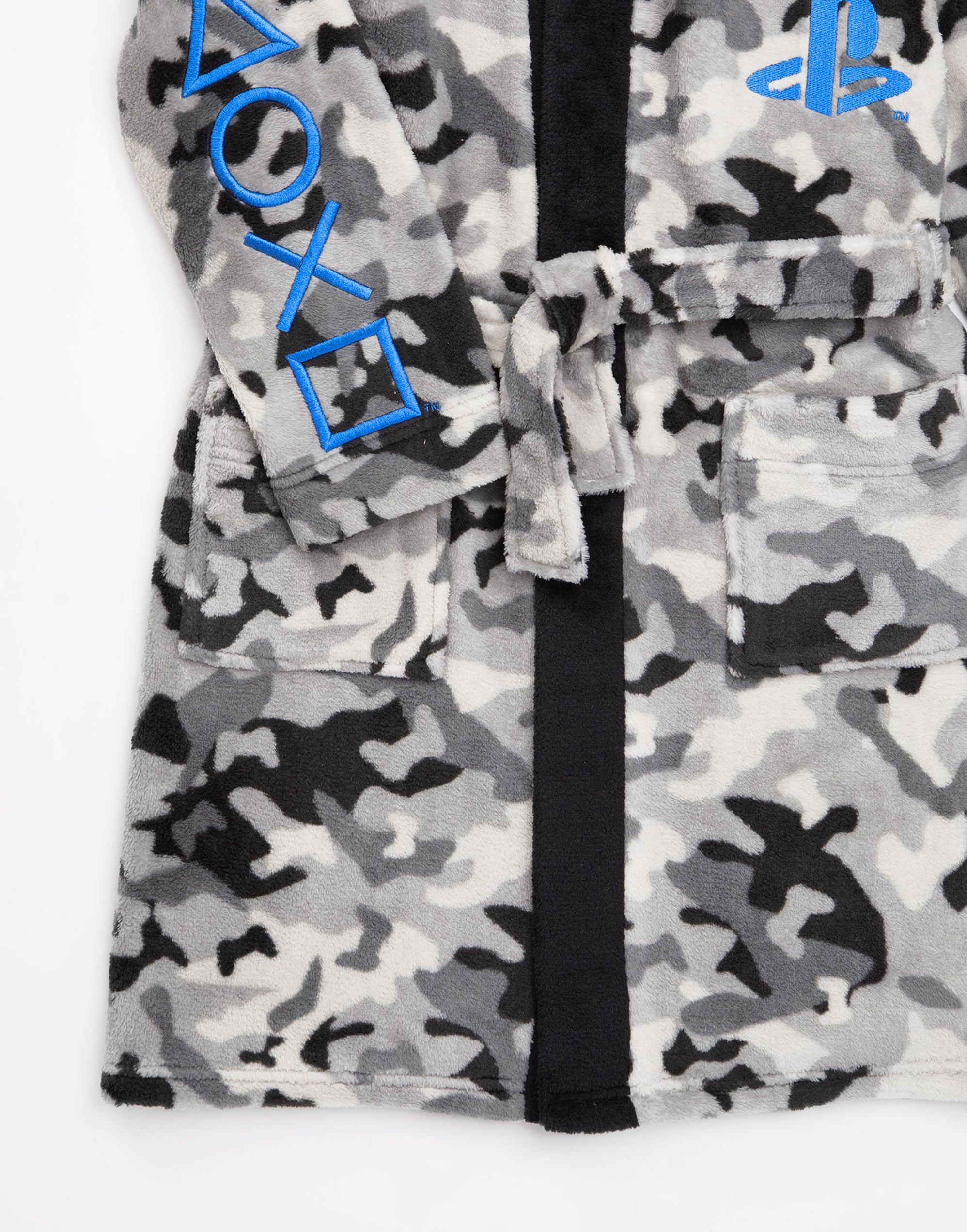 PlayStation Dressing Gown For Boys Gamer Merchandise Fluffy Bathrobe