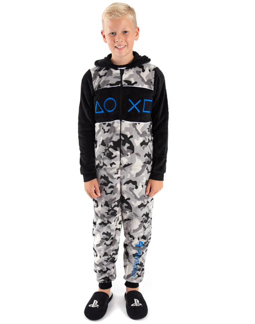 PlayStation Onesie For Boys Gamer Merchandise Pyjamas - Camo