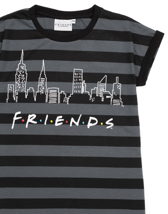  The Friends dress tee features the Manhattan skyline underlined with the epic F.R.I.E.N.D.S logo making an awesome gift for her on birthdays, Christmas and all special occasions.